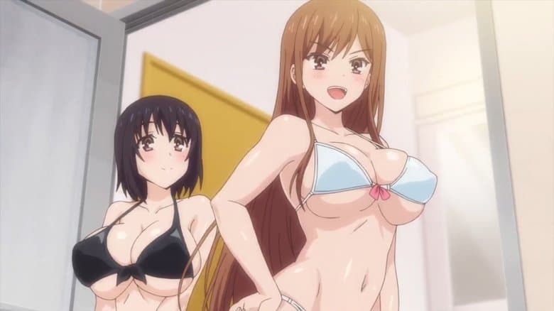 En la bañera con dos suaves hermanas